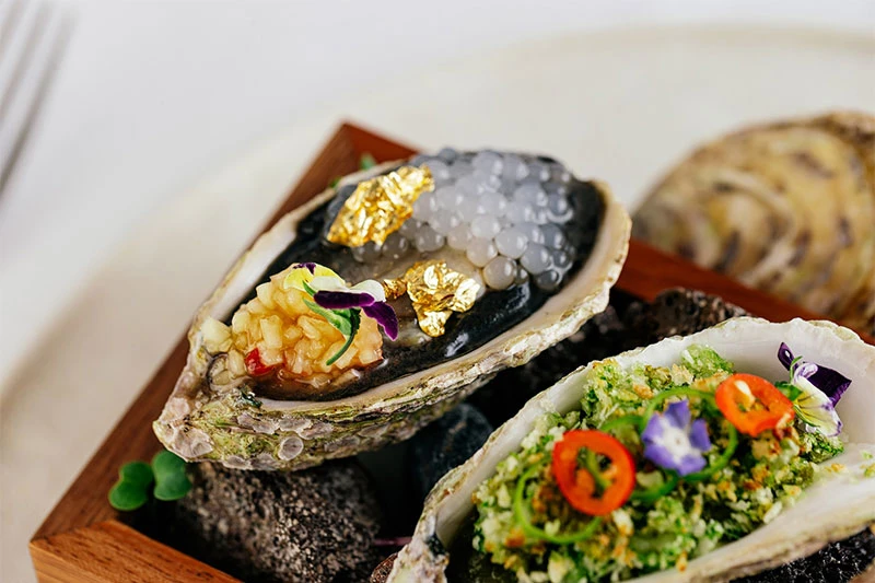 Punjab Grill Oyster with gold