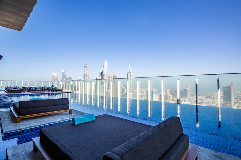paros rooftop pool Dubai
