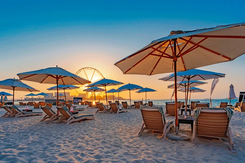 Hilton JBR private beach