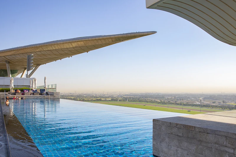 the meydan hotel rooftop pool