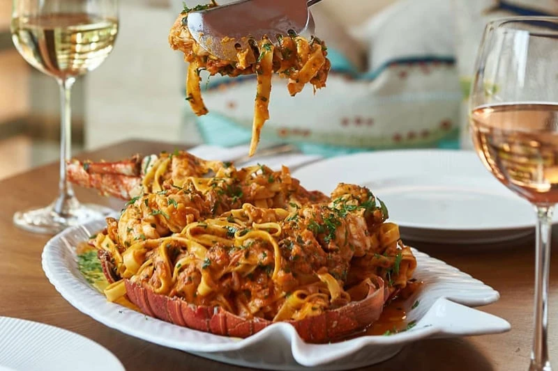 Lobster pasta - Flamingo Room 